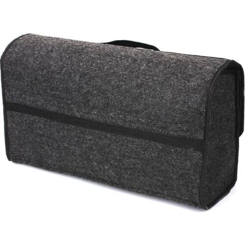 Portable Foldable Car Trunk Organizer Felt Cloth Storage Box Case Auto Interior Stowing Tidying Container Bags 50*15*23cm