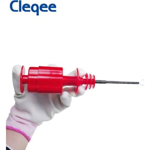 P5012 5600V High Voltage Professional Insulated Testing Hook Clip PVC Flexible Head Nickel Plated Copper Needle Test Probe 2PCS