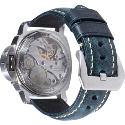 Handmade Oil Wax Head Layer Genuine Leather Watch Strap Suitable for Luxury Brand Watches 18mm 20mm 22mm 24mm 26mm Accessories
