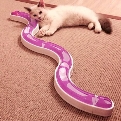 Removeable Cats Circular Turbo Tracks Turnable Disk Interactive Kitten Toys Hide&Seek Ball for Fun Puzzle Training
