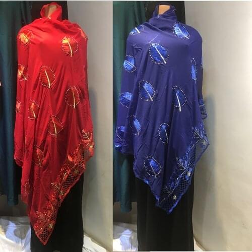 Ramadan African Dubai Cotton Pashmina For Pray Emroider Ring Diamond Shawl Wrap Chemical Lace Stole Net Scarf Headband For Lady