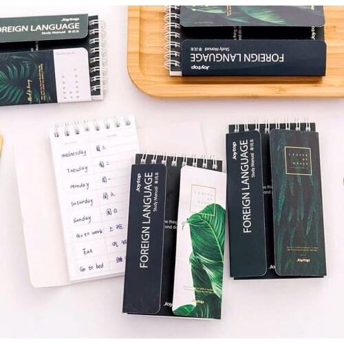 Sharkbang 80 Sheets Portable Foreign Languages Word Book Vocabulary Memory Study Notebook Japanese School Stationery