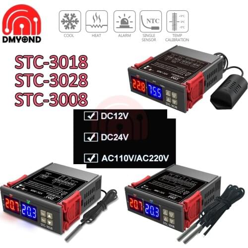 STC-3008 STC-3028 STC-3018 Stc 1000 Original PID Digital Temperature Controller Thermostat 220V for Egg Incubator Controller 12V