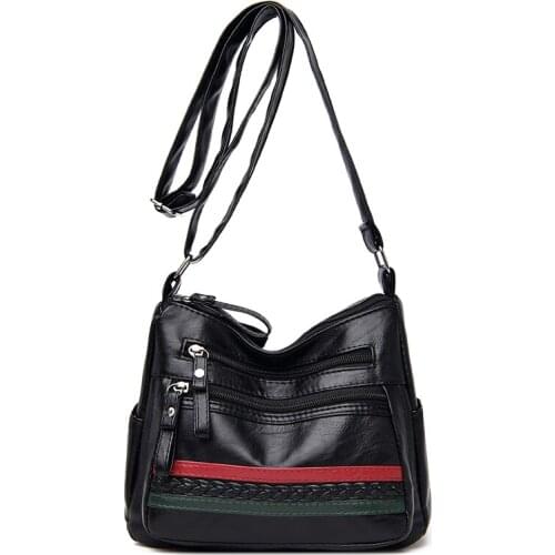 Longlight Lady Ultralight Fashionable Shoulderbag Pu Luxury Leather Multi-pocket Design Woman Crossbody Bag Women Casual Bag