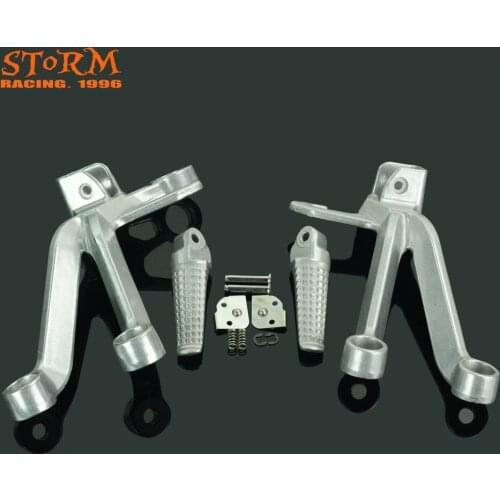 Rear Footpegs Foot Pegs Footrest Pedals Bracket For SUZUKI GSXR1000 GSX1000R GSX-R1000 2003-2004
