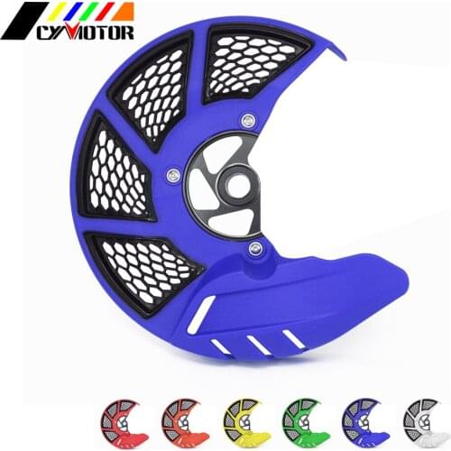 Front Brake Disc Rotor Blue Motorcycle Guard Cover Protection For YAMAHA YZ125 YZ250 YZ250F YZ450F YZ125X YZ250X WR250F WR450F