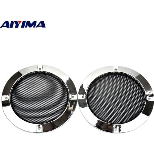 AIYIMA 2Pcs 4Inch 123x104MM Speakers Protective Net Tweeter Grille Waffle Mesk Grills Special Audio Accessories
