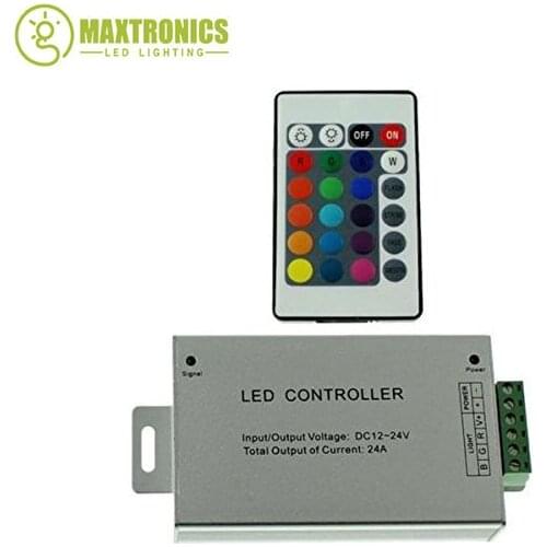 1 pcs DC12-24V 24A led controller 24 keys controller IR Remote Led Controller Free shipping