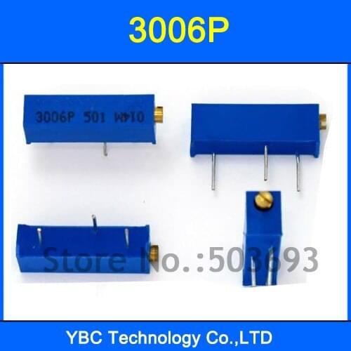 11valuesx10pcs=110pcs 3006 3006P Potentiometer Variable Resistors 101 102 103 104 202 203 204 501 502 503 504