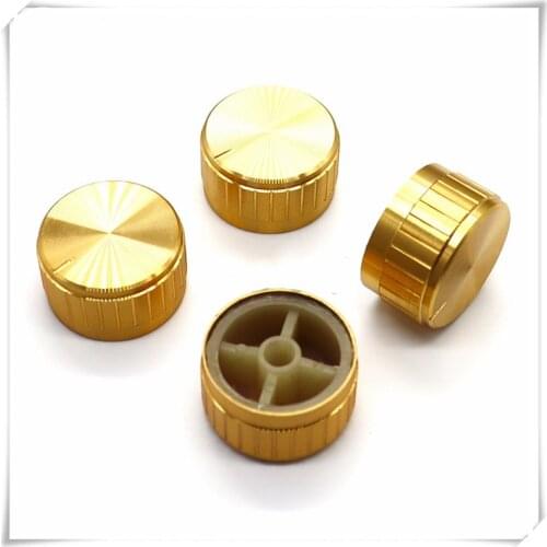 2 Pieces Aluminum Flower Shaft Knob Diameter 30mm Height 17mm Potentiometer Encoder Knob Gear Shaped Inner Hole 6mm