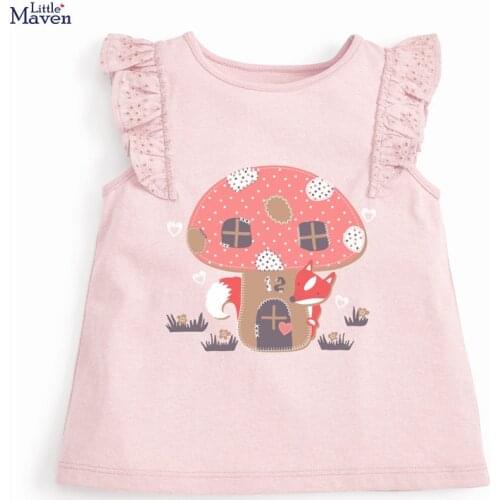 Children 2021 Summer New Baby Girls Clothes Animal Print Brand Short Sleeve T Shirt Toddler Girl Tee Tops 52350