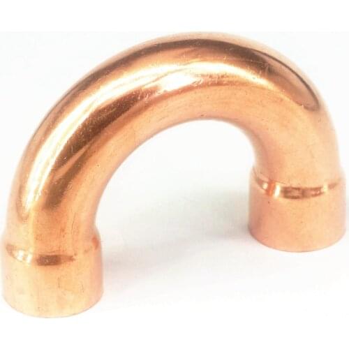 28.6x1x88mm 180 Degree Return Bend Copper End Feed Plumbing Pipe Fitting for gas water oil