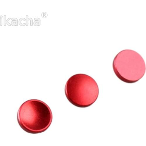 3pcs Red Concave Convex Flat Release Shutter Button for Leica Fujifilm X100 x100s x10 x20 X-Pro1 m3 m6 m8 m9 x-e1 x-e2 Camera