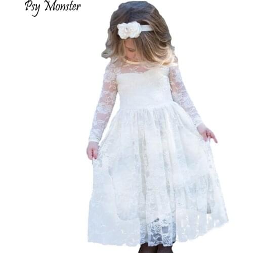 Brand New Flower Girl Dresses Ivory Real Party Pageant Communion Birthday Party Girls Kids Bridesmaid Toddler Wedding Dress D10