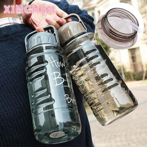Hot 2L large capacity Creative Bicycle sport outdoor travel plastic my water bottle portable handle Tea strainer straw kettle