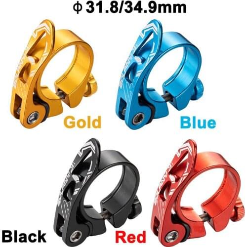 31.8/34.9mm Bike Seatpost Clamp Quick Release Aluminium Alloy Bicycle Seat Post Mount