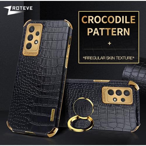 A52 Case ZROTEVE Crocodile Pattern Leather Coque For Samsung Galaxy A72 A22 A32 4G 5G A31 A41 A51 A71 A02 A02S A12 A42 A82 Cover