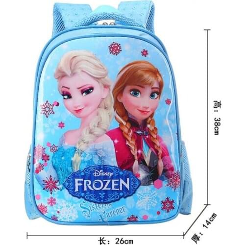 Disney princess Children cartoon primary bag for school reduction bag girl boy 1-3 grade Frozen Elsa bag for school kid backpack