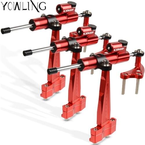 For Honda CB650F CB 650F 2014 2015 2016 2017 2018 CNC Adjustable Steering Stabilize Damper Bracket Mount Support Kit Accessories