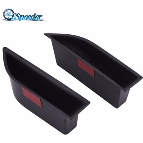 ESPEEDER 1Pair Left Right Front Door Storage Box Armrest Container Box Cover Kit Trim For Peugeot 5008 3008GT 2016 2017 2018