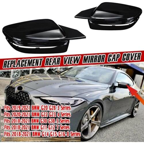 Side Mirror Cover, For-BMW G16 G20 G22 G23 G28 G30 G38 2019-2021 Rearview Mirror Cover Caps