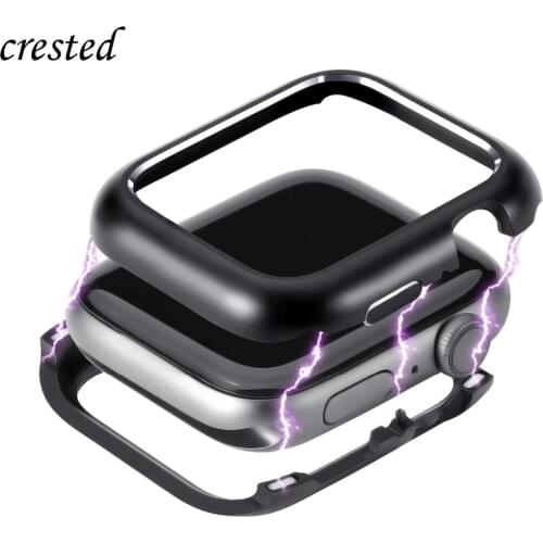 Magnetic cover For Apple Watch Case 44mm/40mm 42mm/38mm Stainless steel bumper Protector iWatch series 5 4 3 6 SE Accessories