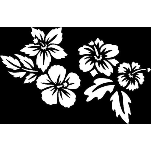 Small Flower Pile with Green Grass Funny Technology Vinyl Car Sticker Vivid Decal Delicate Design 18cm*12cm