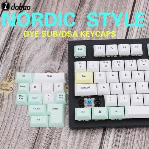 IDOBAO Nordic Keycap dsa Sublimation Using dye pbt Suitable for Mechanical Keyboard