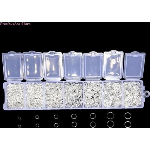 1500pcs/lot Open Jump Ring 3/4/5/6/7/8/9mm Metal Findings Open Single Loops Jump Rings & Split Ring For DIY Jewelry Making
