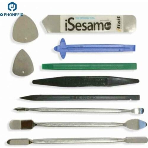 PHONEFIX 10 In 1 Metal Spudger Case Stainless Steel Pry Opening Disassembly Tool For iPhone iPad Repair