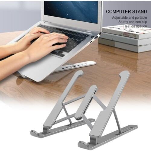 Portable Laptop Stand Auminium Alloy Folding Notebook Support Adjustable Laptop Holder Tablet Base For PC Macbook Pro Stand
