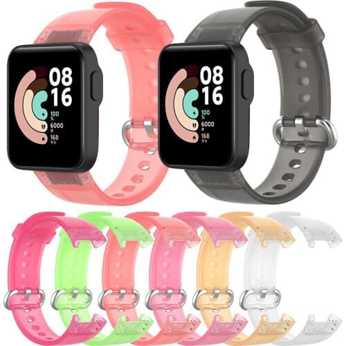 Glacier transparent WatchBand For Xiaomi Mi Watch lite Global Version / Redmi Smart Strap Wristbands Bracelet WristStraps Belt