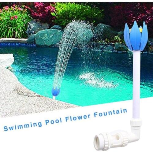 2021 Hot Sale Swimming Pool Waterfall Sprayers Lotus Flowers Pond Fountain Nozzles Accessories Adjustable Spray Direction Height