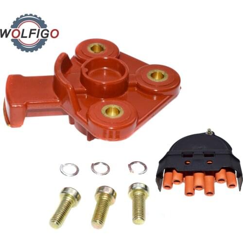 WOLFIGO Ignition Distributor Rotor Cap 12111734110 12111725070 for BMW 325is 525i 535i 635CSi 735i 850Ci M5 Dodge Peugeot Volvo