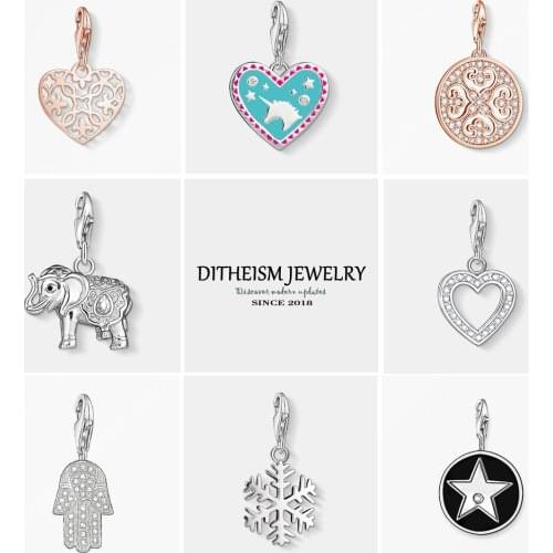 Elefant Charms Pendant,2018 Jewelry 925 Sterling Silver Ethnic Gift For Men Boy Women Girls Fit Bracelet Necklace Bag