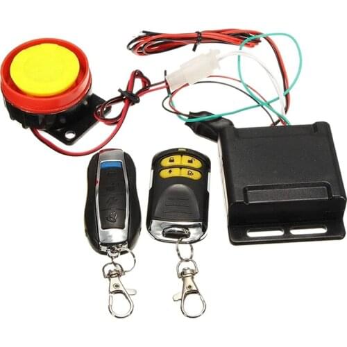 12V Motorcycle Security Alarm and Anti-Theft System Remote Control One-Button Start for Bicycle Scooters Motorcycle