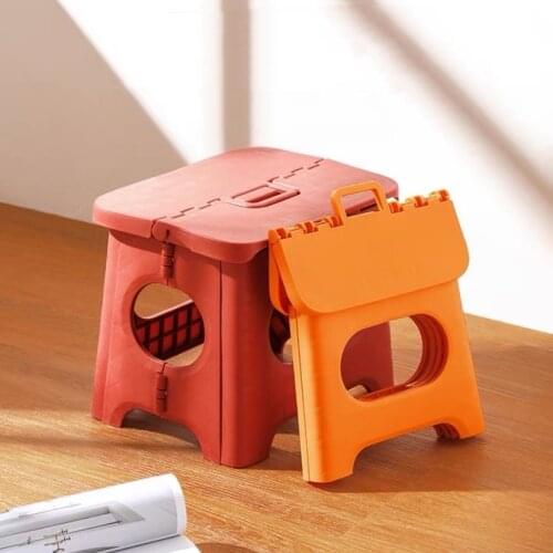 Banco DesdobrávelFolding Stool Bench Small Stackable Plastic Shoes Childrens Mazza Household Space-Saving Strong Portable Chair