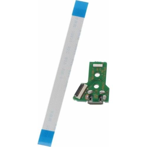 Replace USB Charging Port Board For JDS-055 PS4 Controller With 12Pin Flex Cable