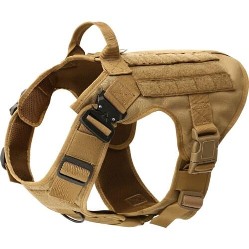 Tactical military Breathable dog clothes harness adjustable size Training Hunting Molle Dog Vest Harness german shepherd