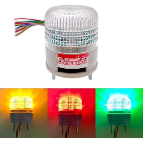 Three colour Strobe Signal Warning light LTA5002 12V 24V Indicator light LED Lamp small Flashing Light Security Alarm
