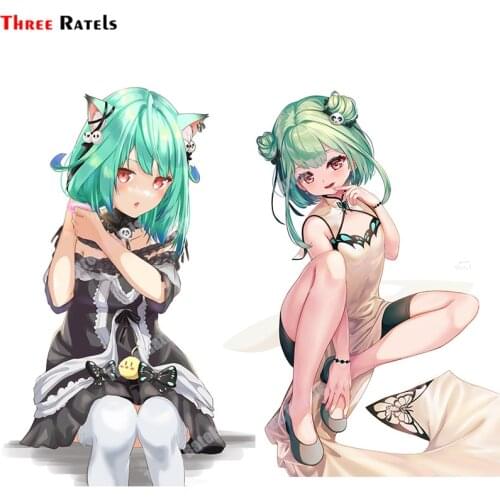 Three Ratels A505 Uruha Rushia Hololive Waterproof Sexy Anime Sticker Suitable For Toiet Mirror Or Girls Bedroomm Wall Decor