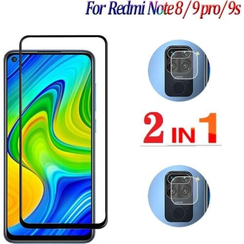 Full Cover Tempered Glass For Redmi Note 9 Screen Protector For Redmi Note 9 9S 7 X3 Camera Glass For Xiaomi Redmi Note 9 Glass