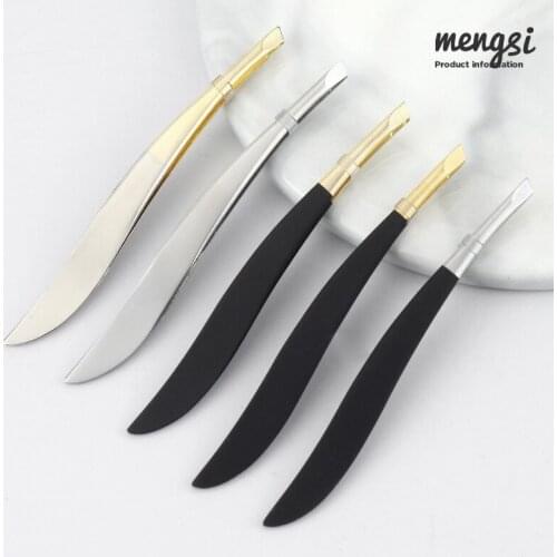 1PC Professional Eyebrow Tweezers Women Hair Removal Stainless Steel Beauty Slant Tip Eyebrow Clip Makeup Tool