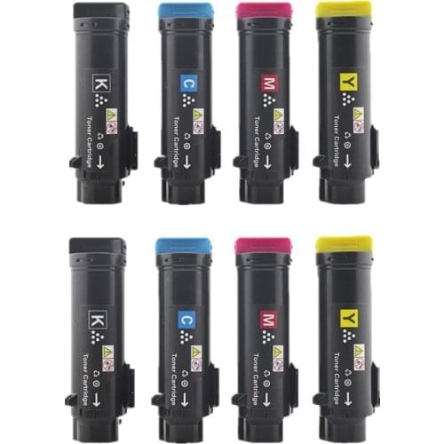 8 Pack 5500 High Yiled Compatible For Xerox Phaser 6510 6510dn For Xerox WorkCentre 6515 6515n Color Toner Cartridges