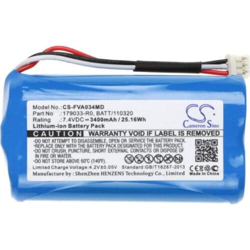 Cameron Sino 3400mAh battery for FRESENIUS Infusionspump Volumat Agilia D 179033-R0 179033-R2 BATT/110320 MB1790 MB1790-O
