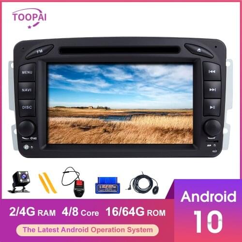 TOOPAI Android 10 For Mercedes Benz CLK W209 Vito W639 Viano Vaneo W463 W168 Auto Radio Multimedia Player GPS Navigation