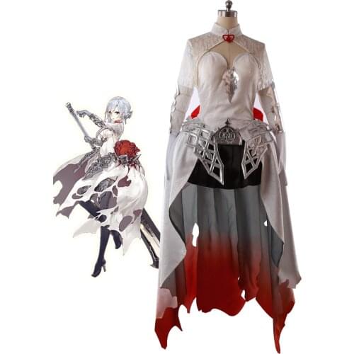 Snow White Cosplay Game SINoALICE Snow White Lolita Dress Cosplay Custom Made Halloween Party Makeup