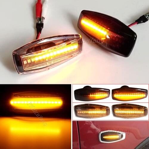 Side Marker Light For Hyundai Elantra Getz Sonata XG i10 Coupe LED Dynamic Turn Signal Lamp For KIA Rio MK2 Sportage Amanti