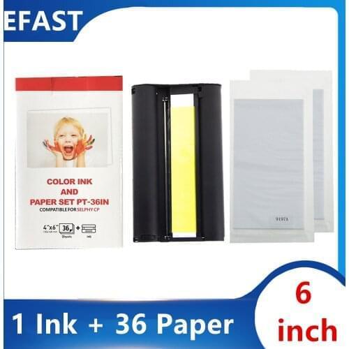 Ink Cartridge Compatible for Canon Selphy cp1300 cp1200 cp900 cp910 Photo Printer Color Ink for Imprimante Selphy Canon 6 inch