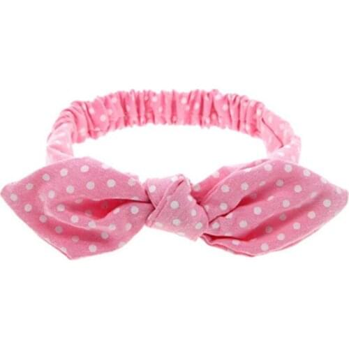 Little Girls Rabbit Ear Headband Elastic Dots/Striped Elastic Hair Band for Kids Girls Hair Accessories Headband 0-5 Years